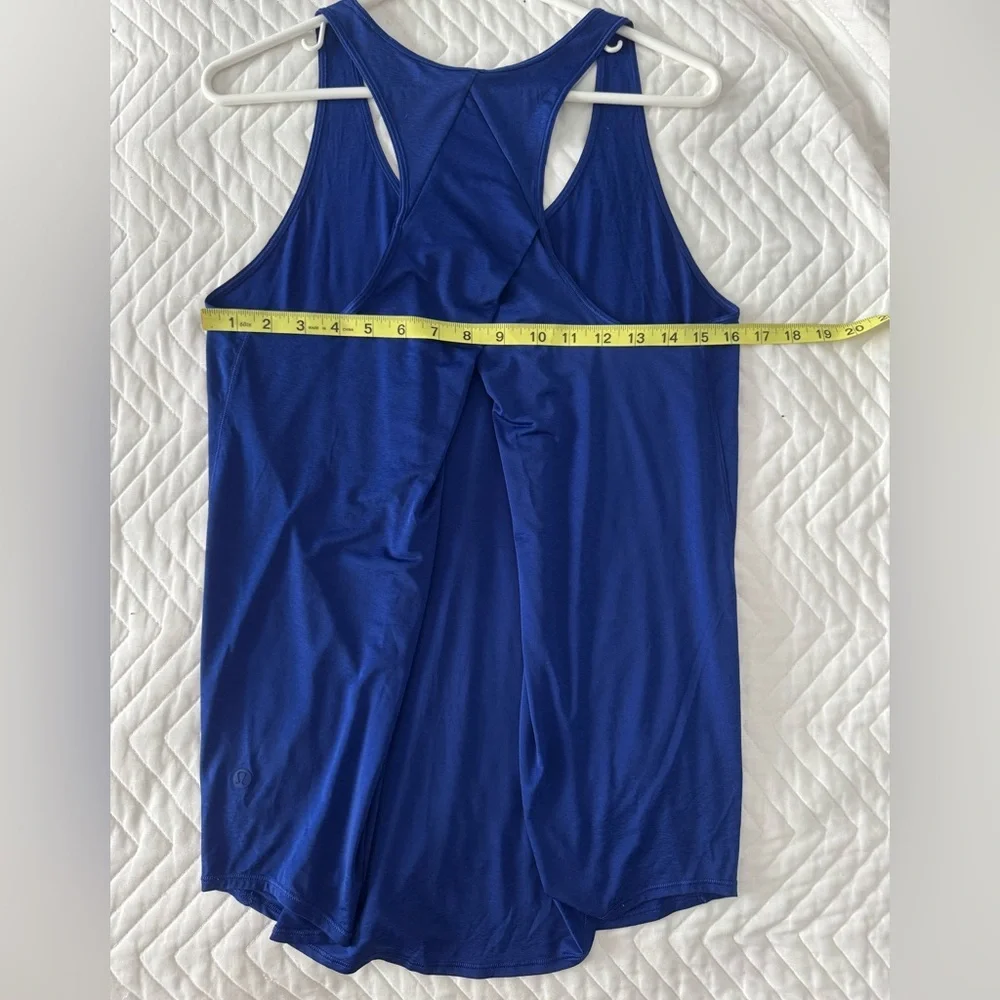 Lululemon Essential Tank *Pleated Larkspur Blue
